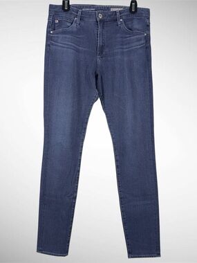 Women’s AG The Farrah High Rise Skinny Jeans Dark Wash Size 31